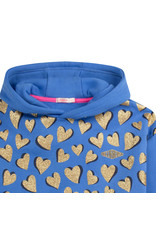 Billieblush sweater blauw hartjes goud