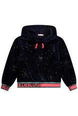 Billieblush Hoodie velours marine