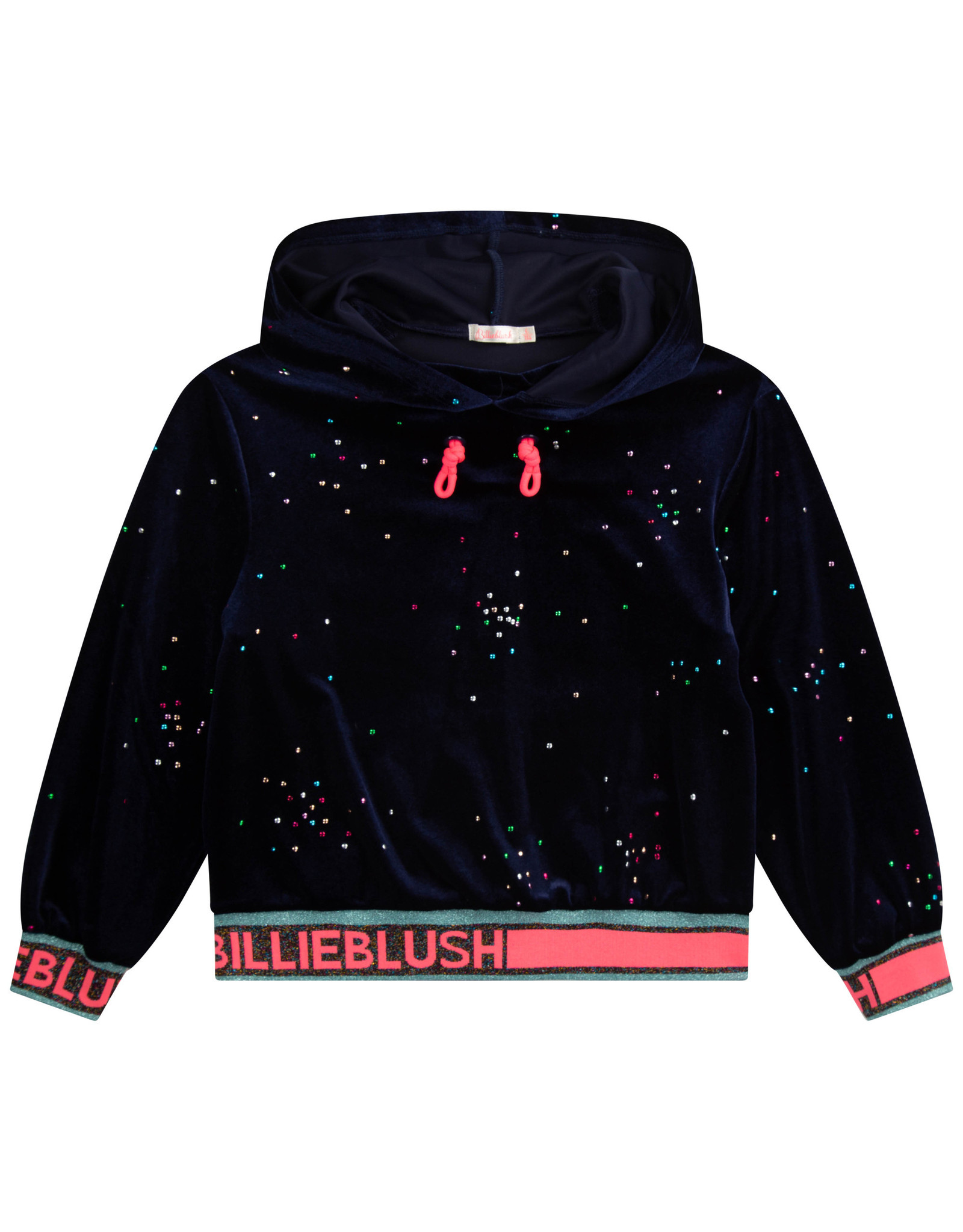 Billieblush Hoodie velours marine