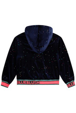 Billieblush Hoodie velours marine