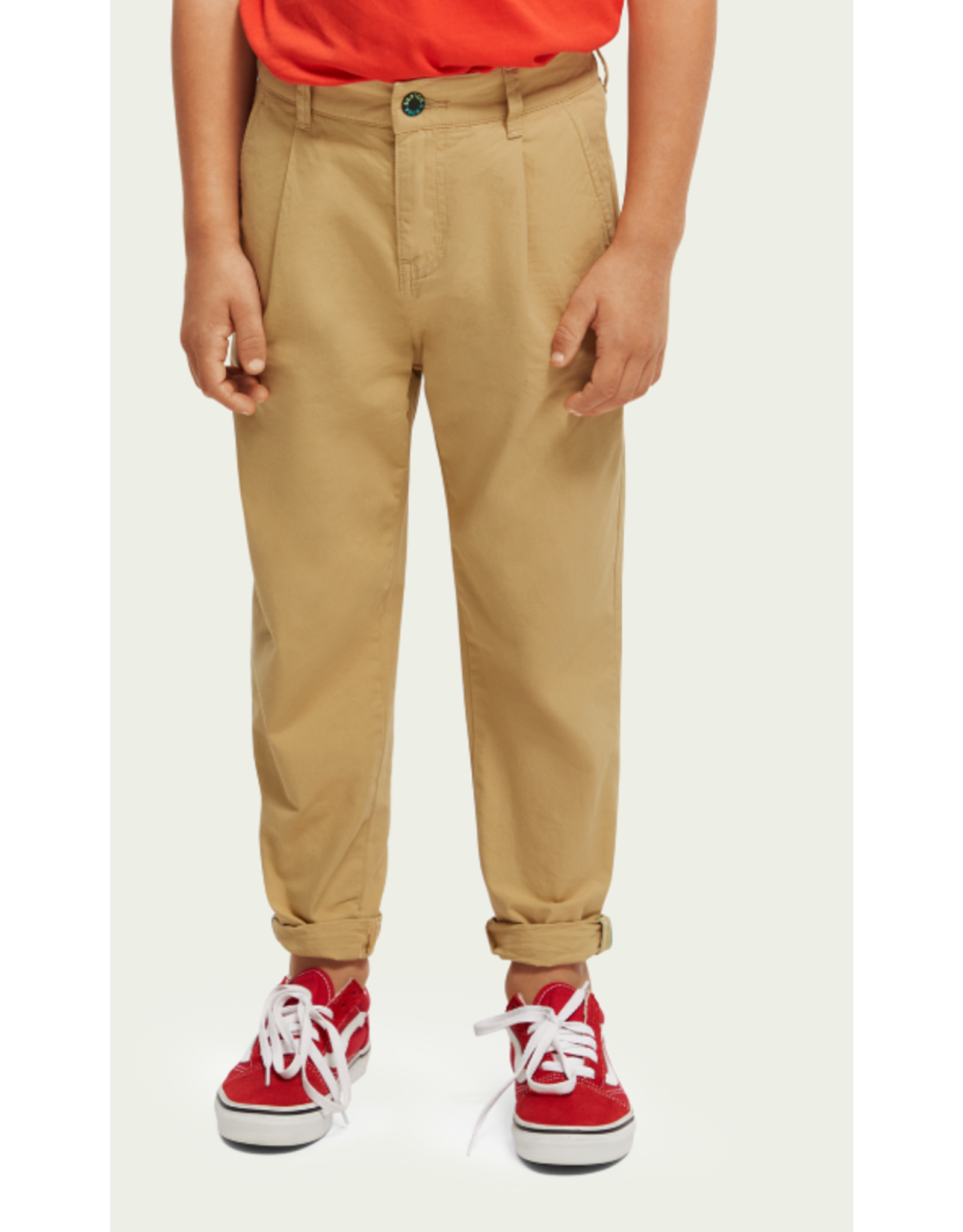 Scotch & Soda Loose tapered fit chino sand