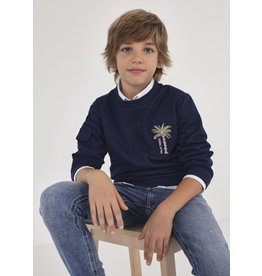 Mayoral navy sweater palmboom