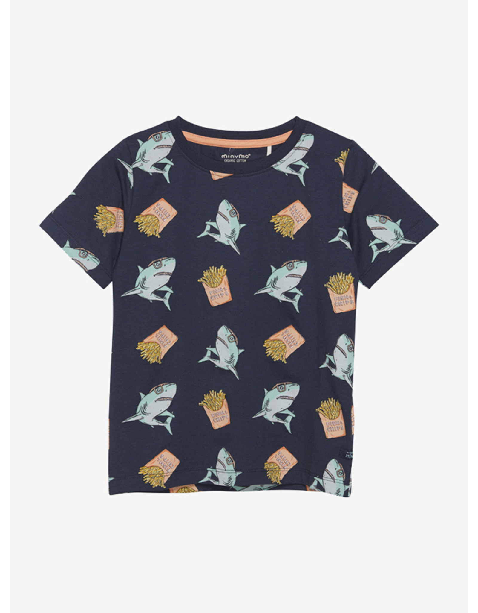 minymo T-shirt haaien en frietjes