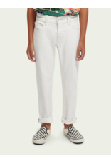 Scotch & Soda broek Dean loose tapered off white