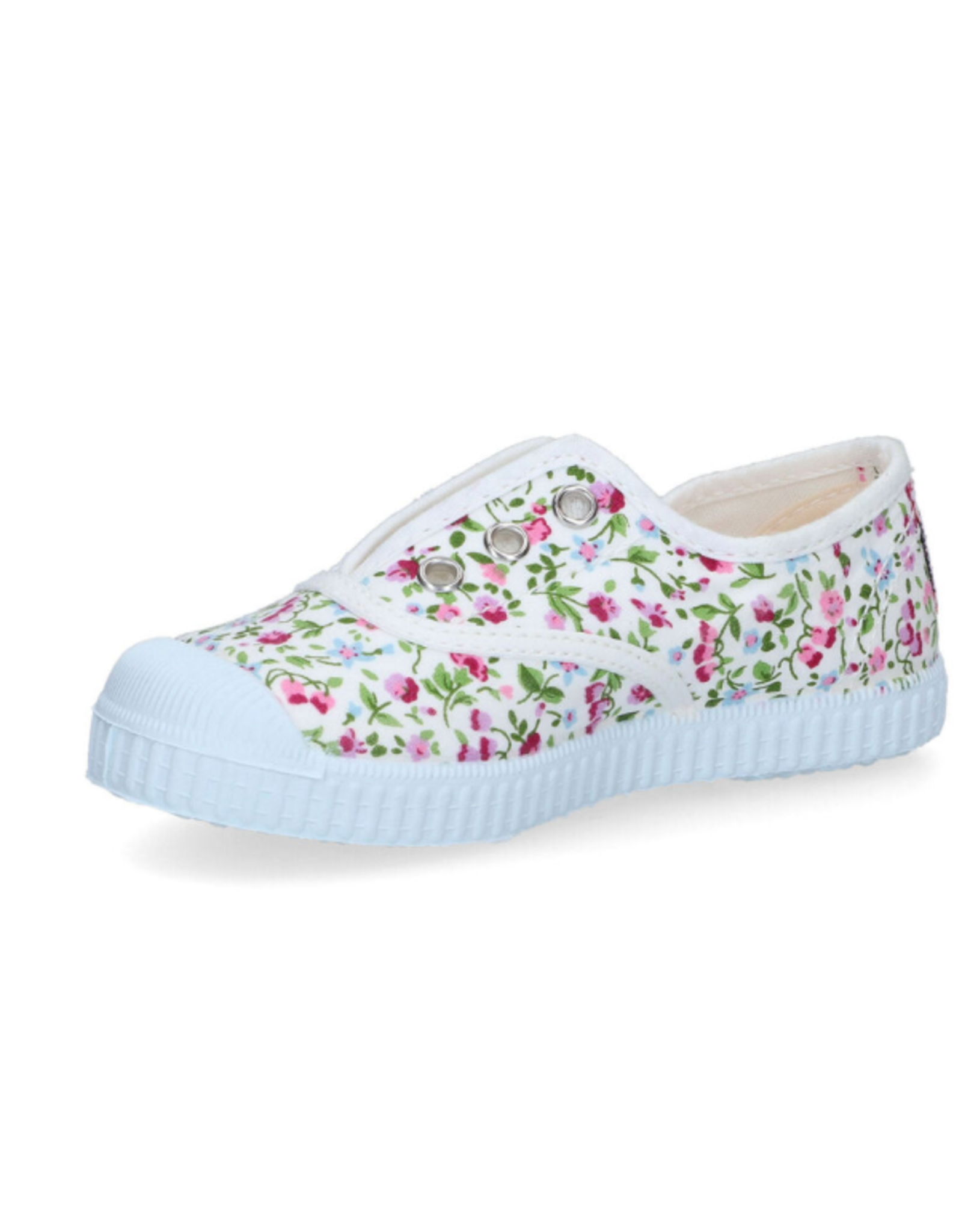 Cienta sneaker wit gebloemd