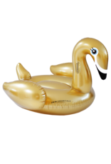 Swim Essentials luchtbed 150 cm gouden zwaan