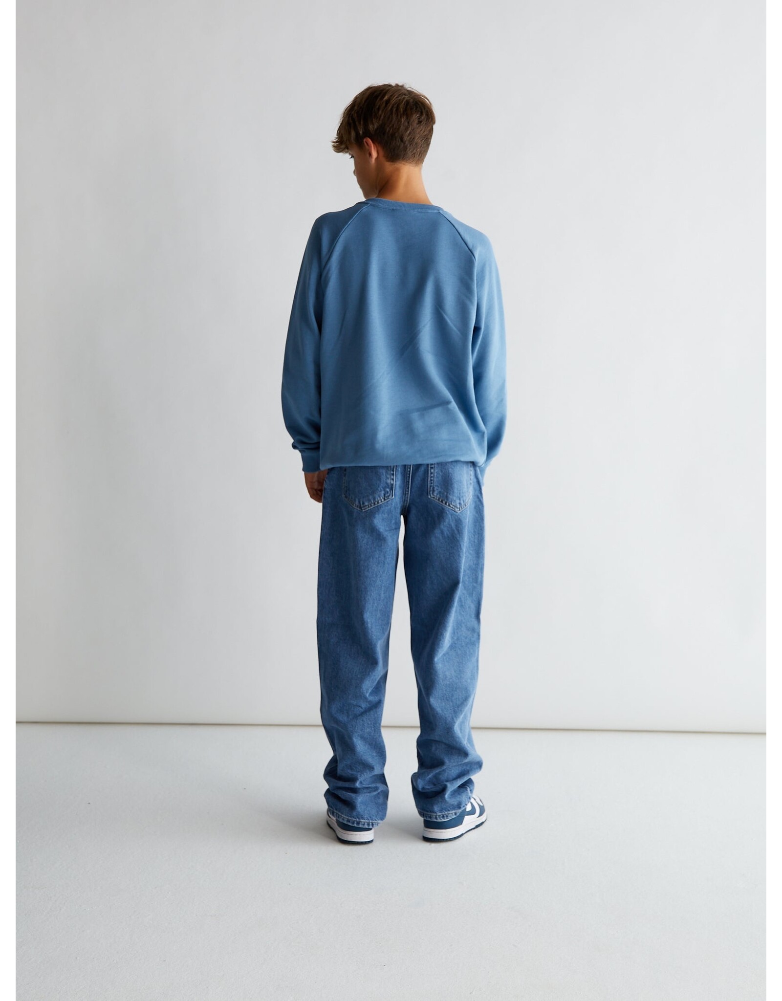 Grunt wijde broek Giant mid blue