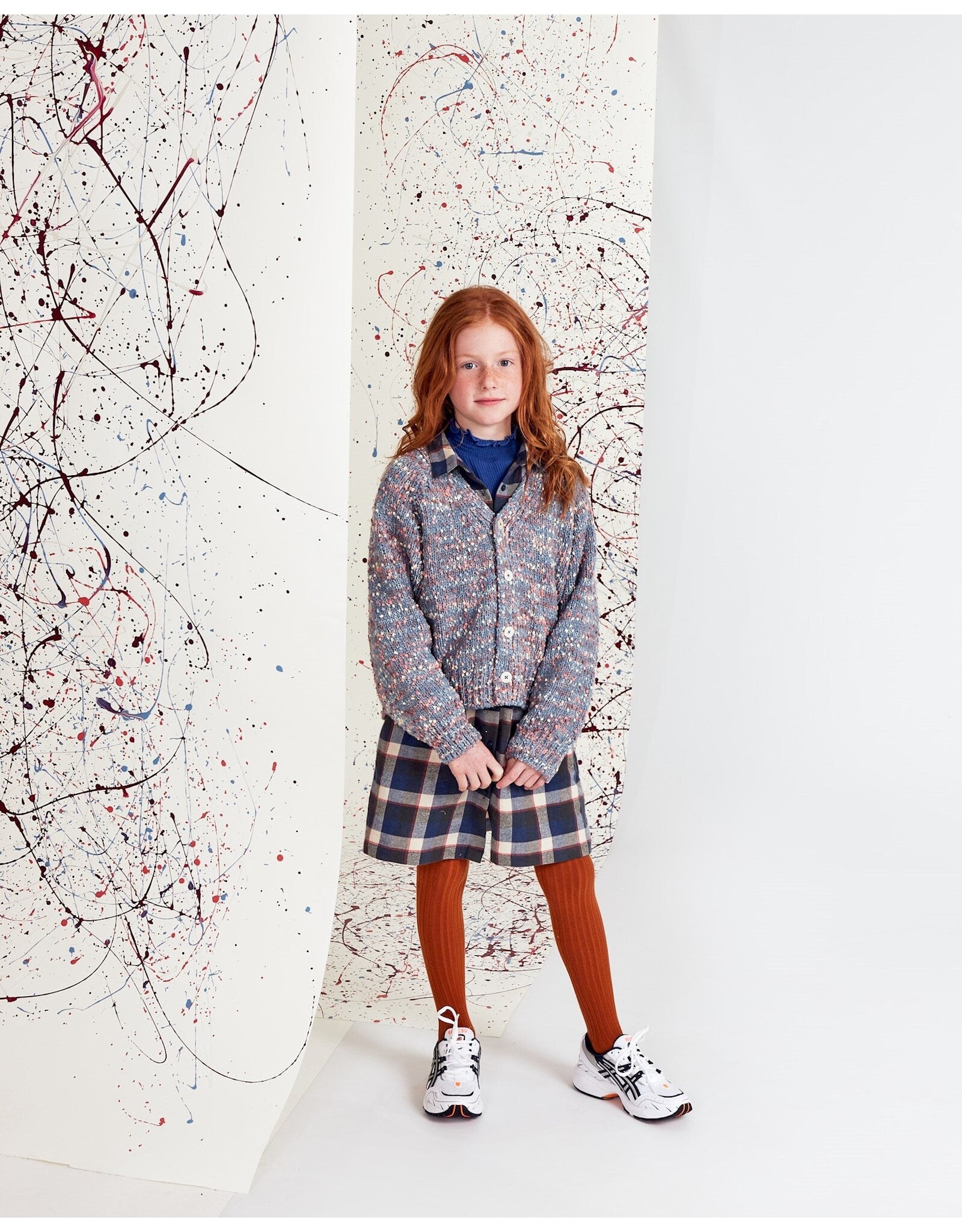 AO76 Geruite jurk modern Saranac