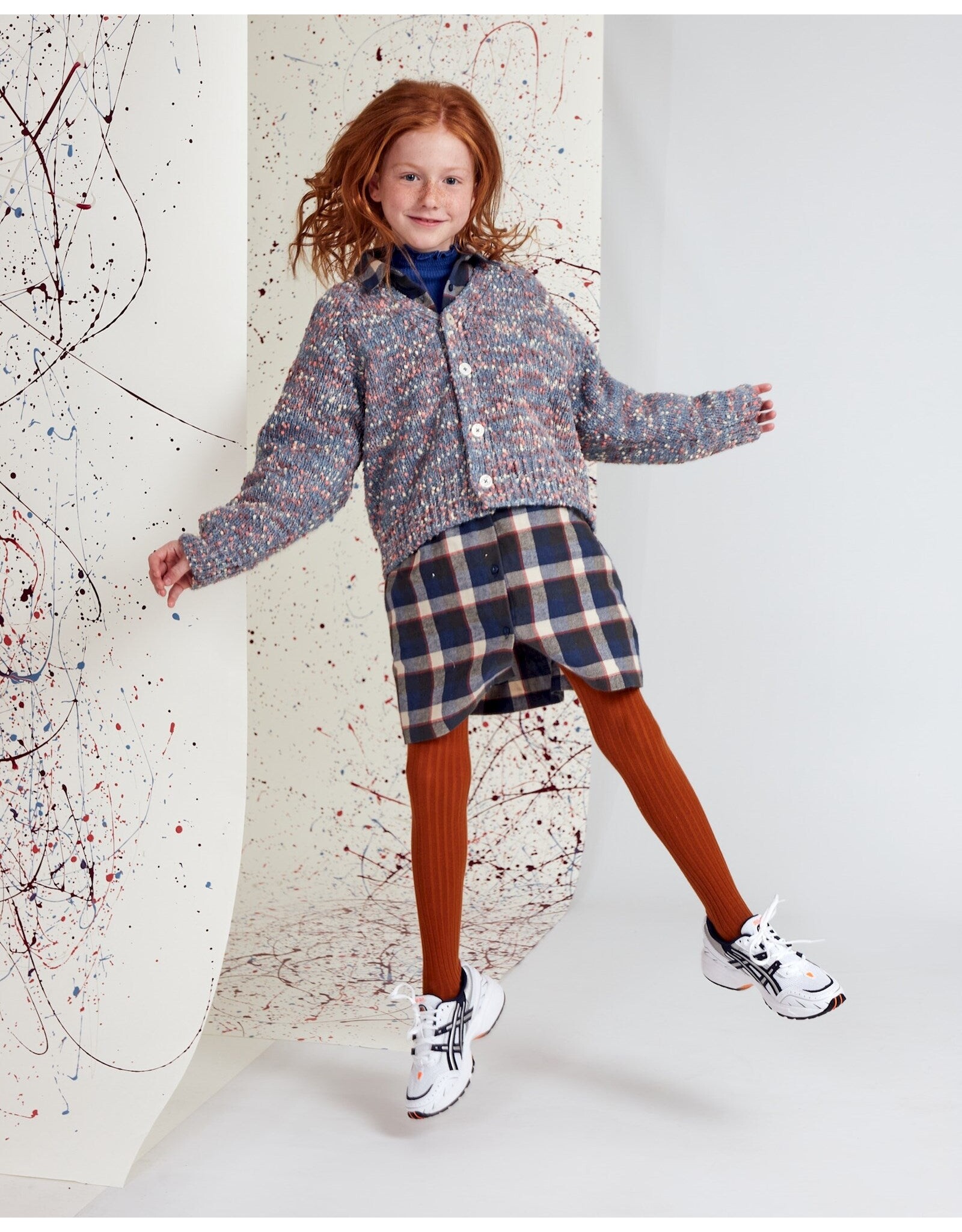 AO76 Geruite jurk modern Saranac