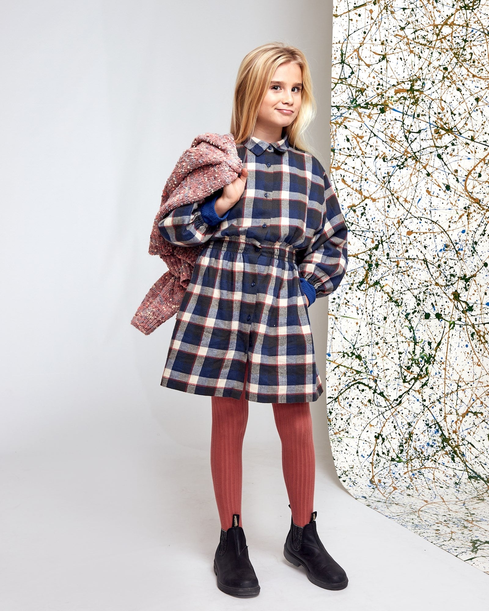 Geruite jurk modern Saranac