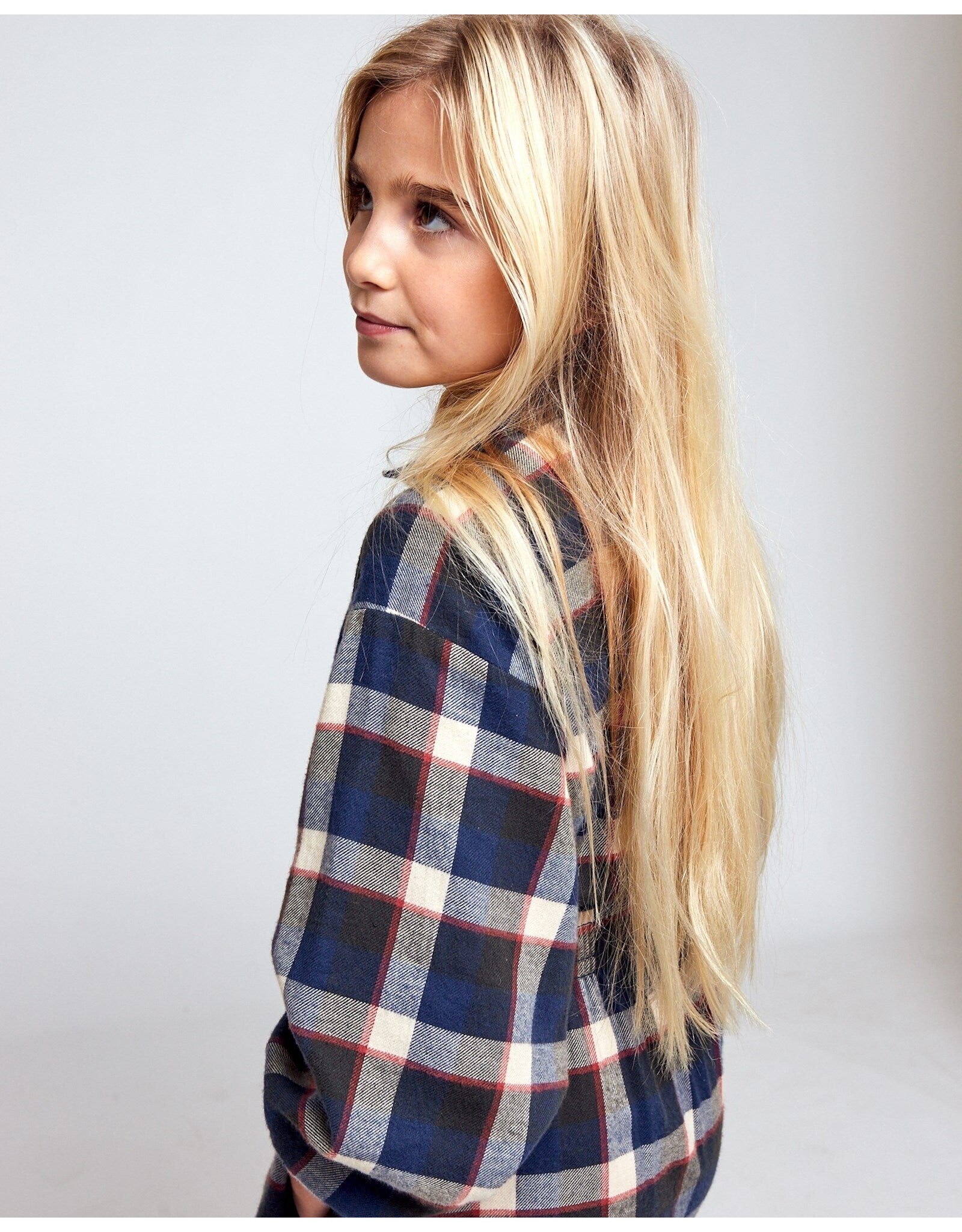 AO76 Geruite jurk modern Saranac