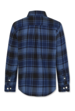 AO76 hemd ruit blauw