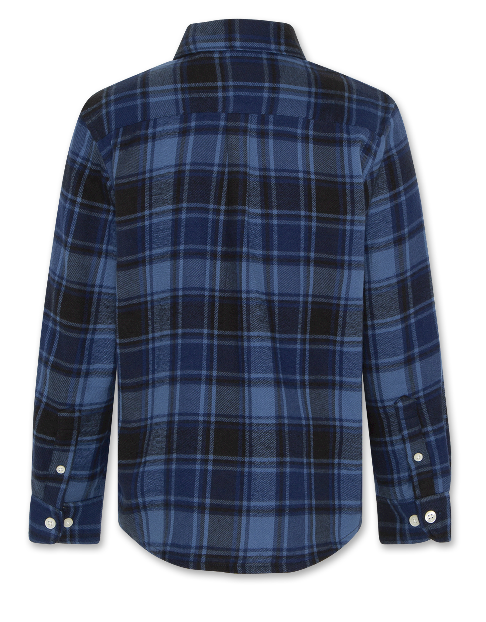 AO76 hemd ruit blauw