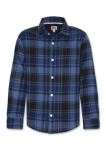 AO76 hemd ruit blauw
