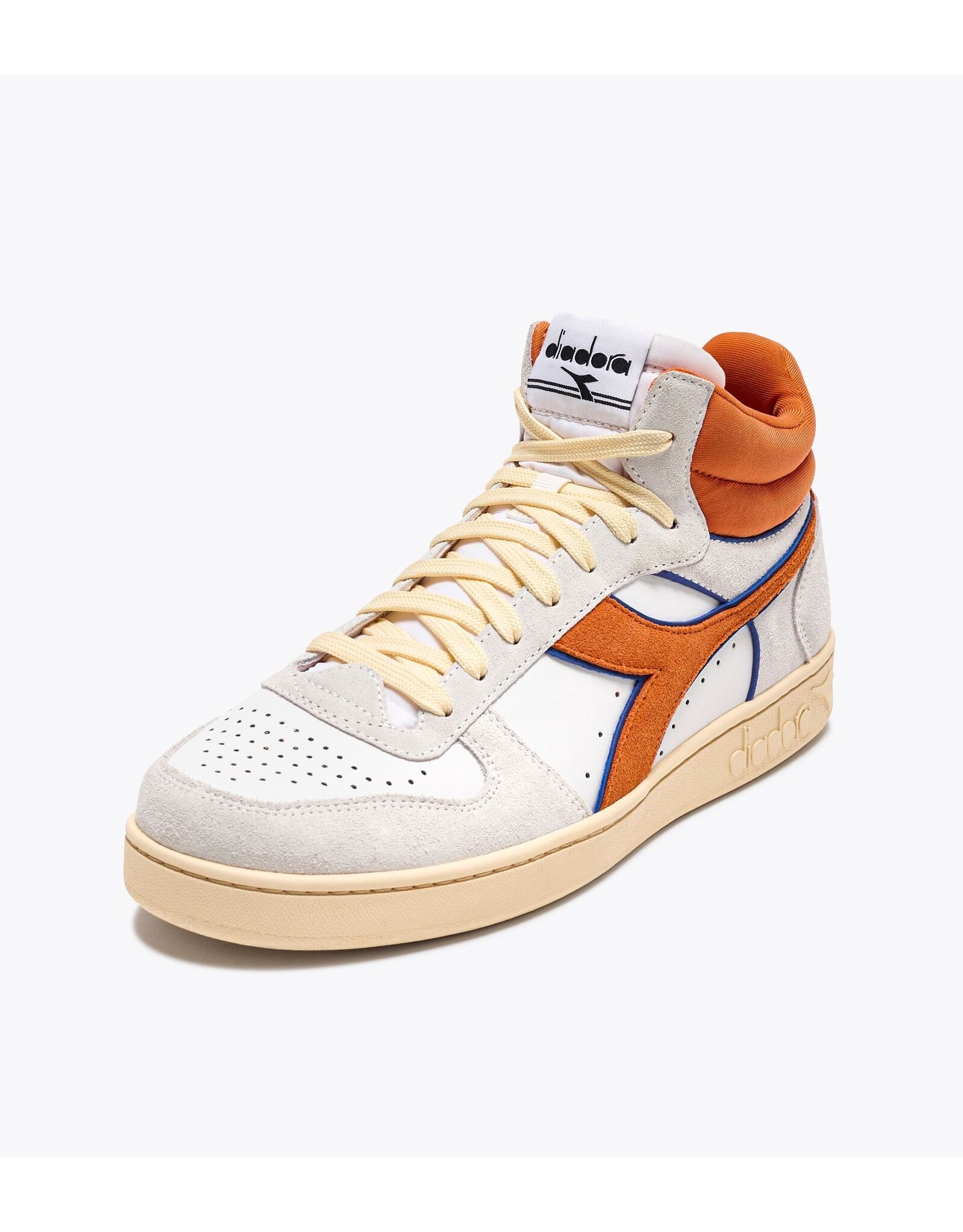 Diadora sneaker magic basket demi white/persimmon orange