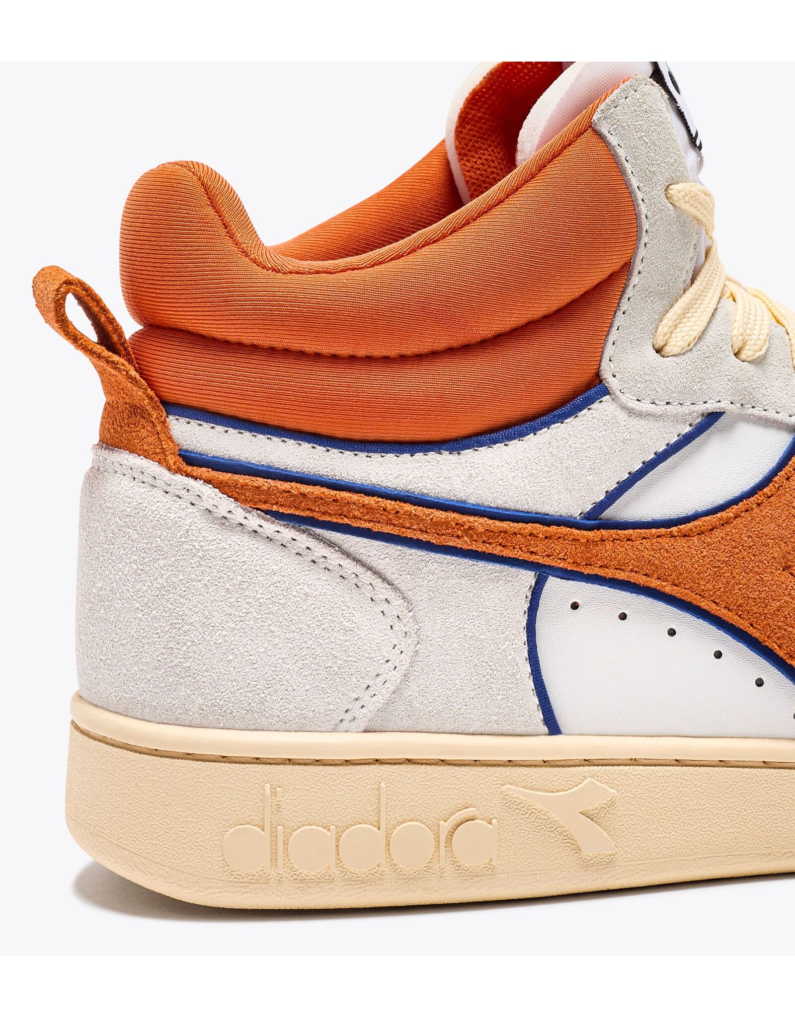 Diadora sneaker magic basket demi white/persimmon orange