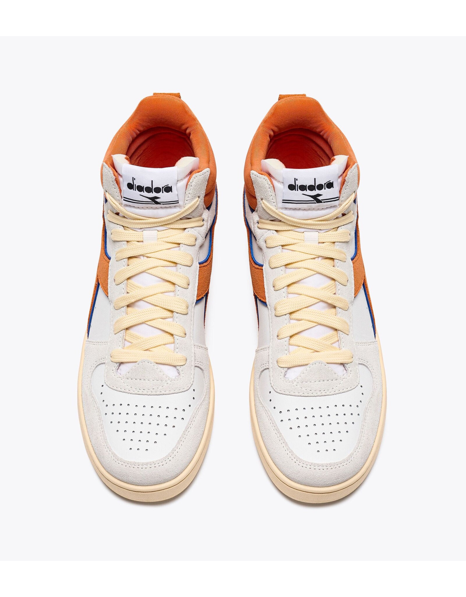 Diadora sneaker magic basket demi white/persimmon orange