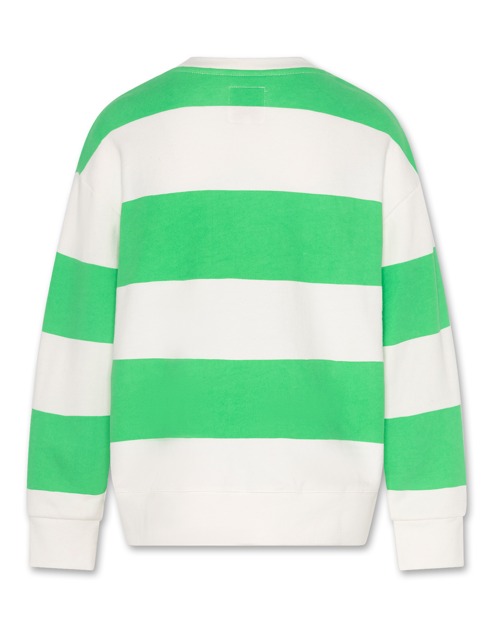 A076 sweater Oscar big stripes natural green