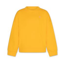 A076 sweater violeta logo sun orange
