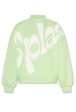 A076 sweater Violeta spalach light green