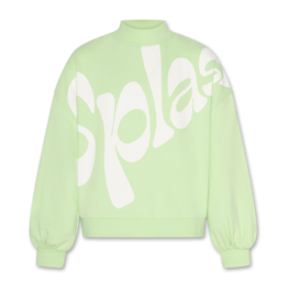 A076 sweater Violeta spalach light green