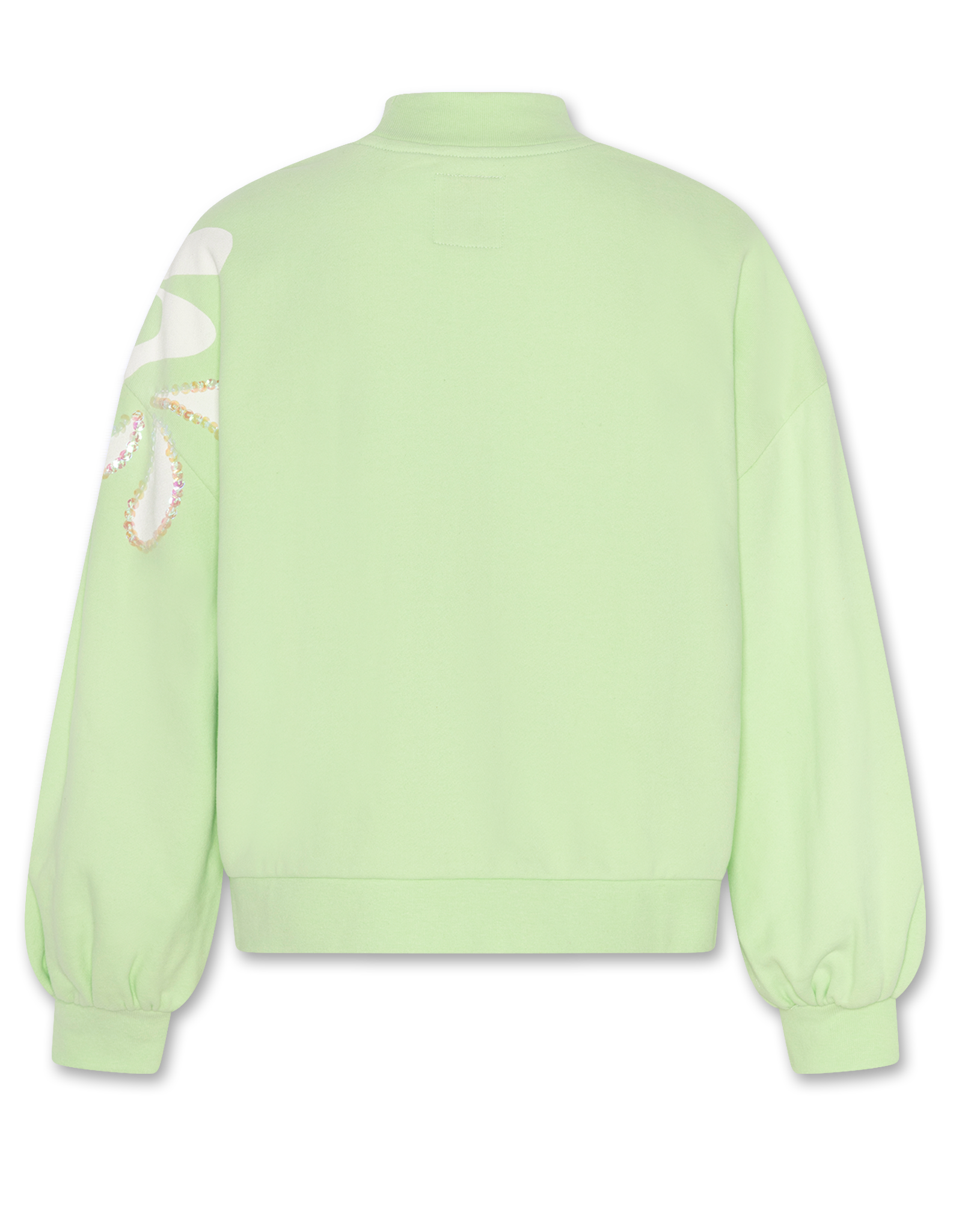 A076 sweater Violeta spalach light green