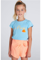 Blue Bay short Paris vichy orange