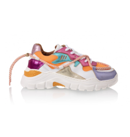 DWARS sneaker oranje / multi