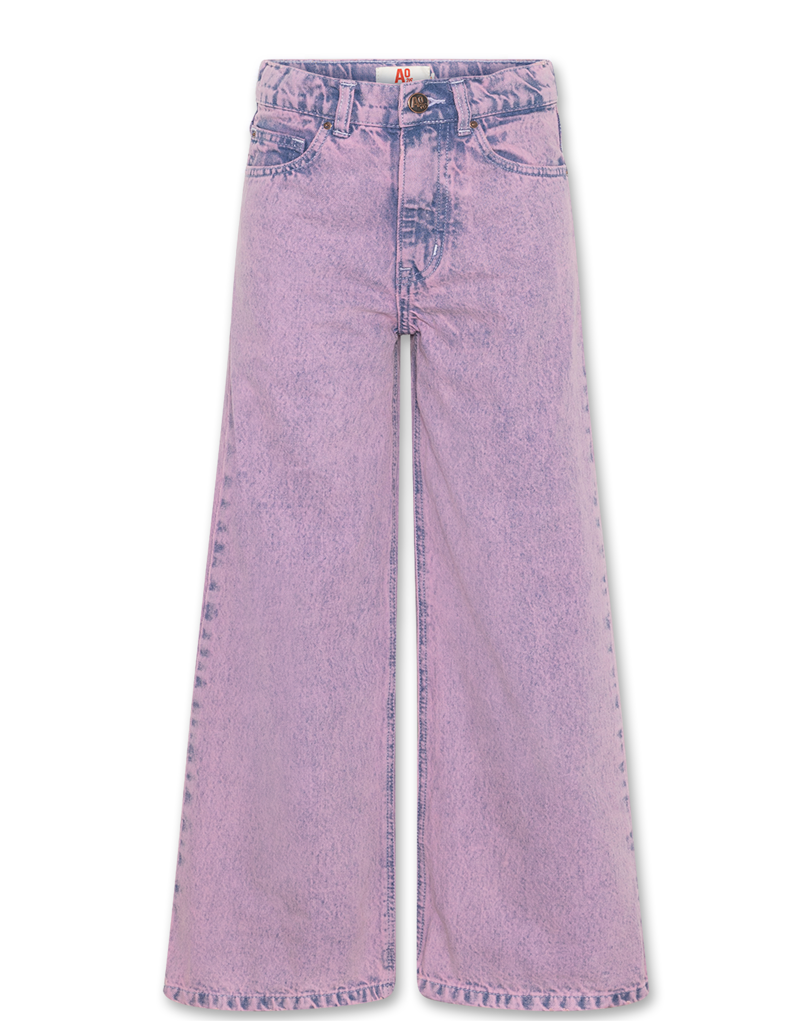 AO76 Zina wijde jeans kinky denim pink