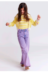 AO76 Zina wijde jeans kinky denim pink