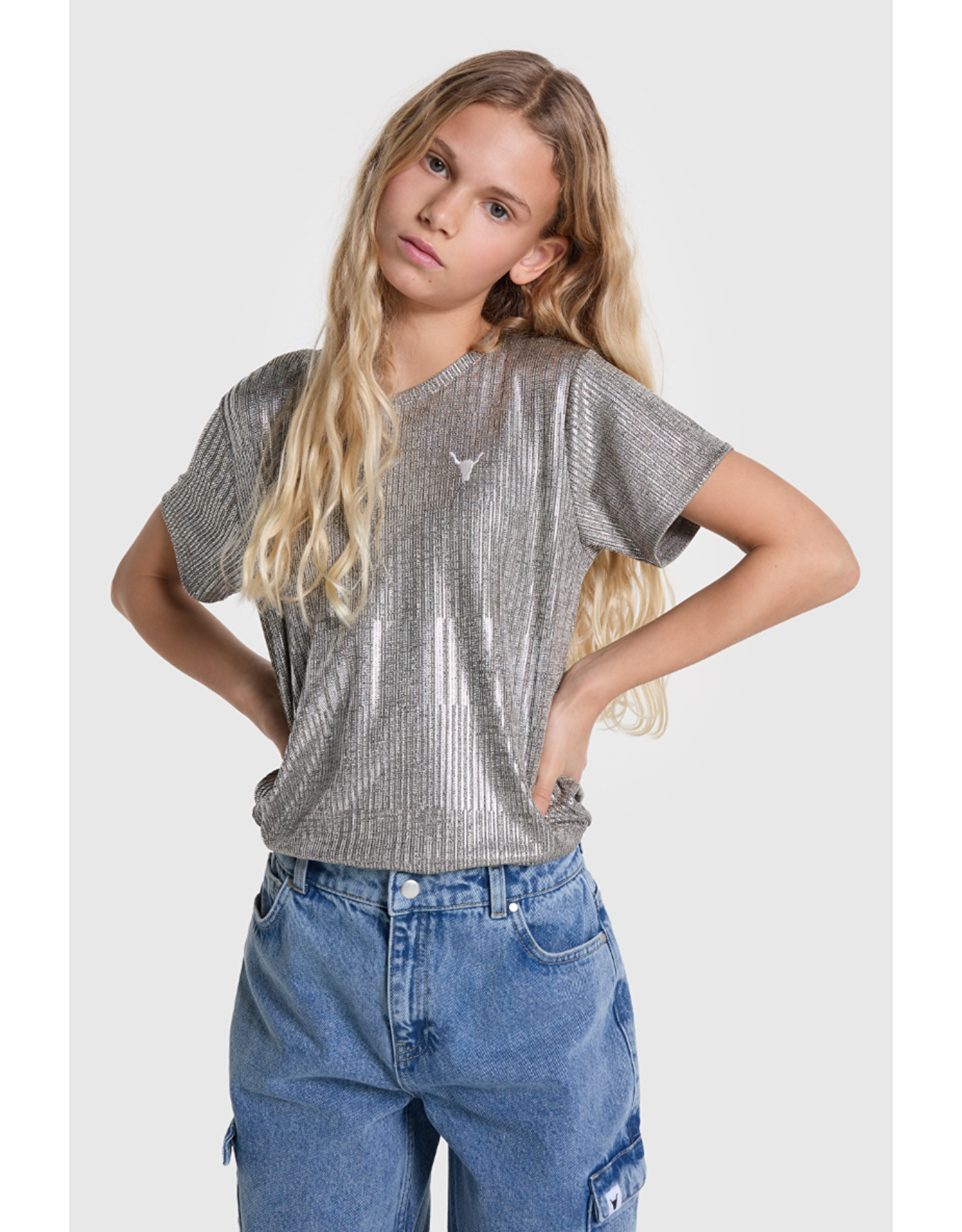 Alix mini Silver foil t-shirt