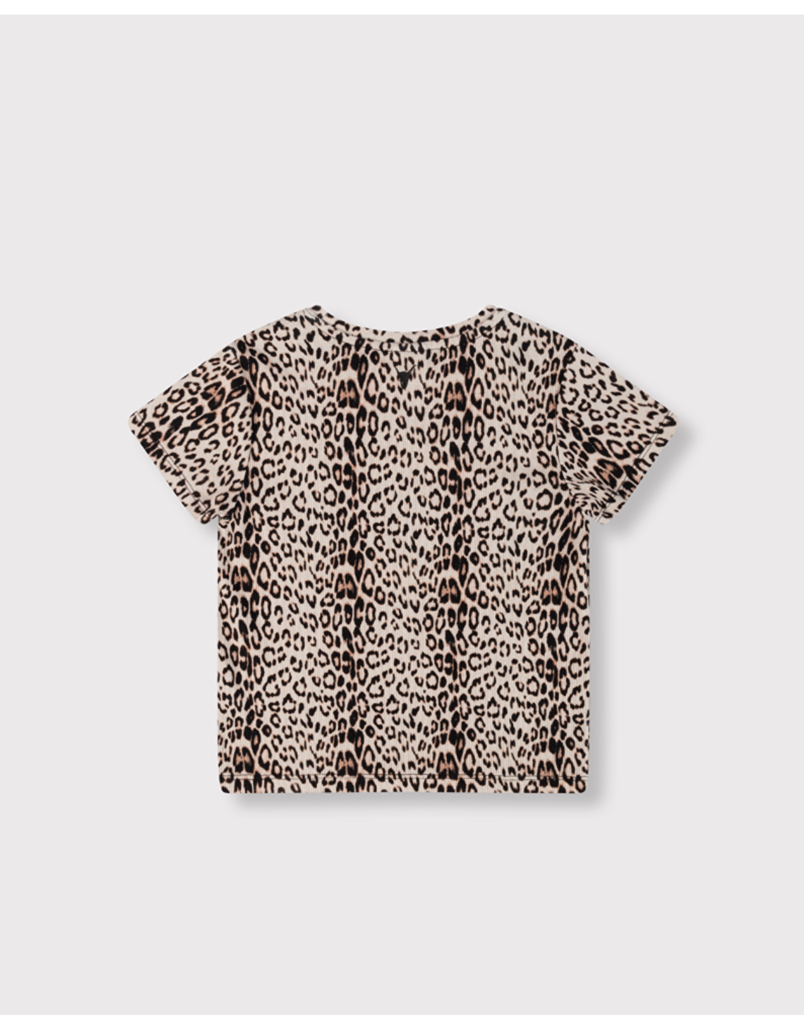 Alix mini t-shirt leopard logo groen