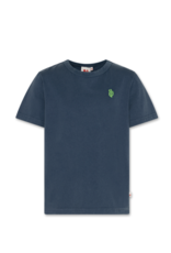 A076 t-shirt mat garment dye indigo