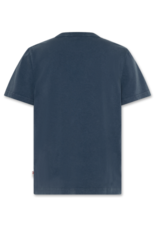 A076 t-shirt mat garment dye indigo