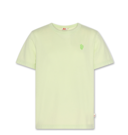 A076 t-shirt mat garment dye light green