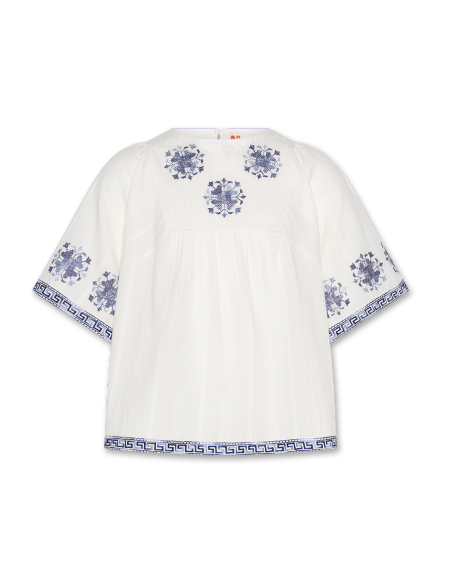 A076 blouse deia dobby white