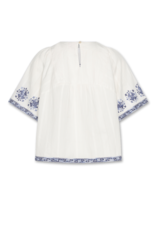 A076 blouse deia dobby white