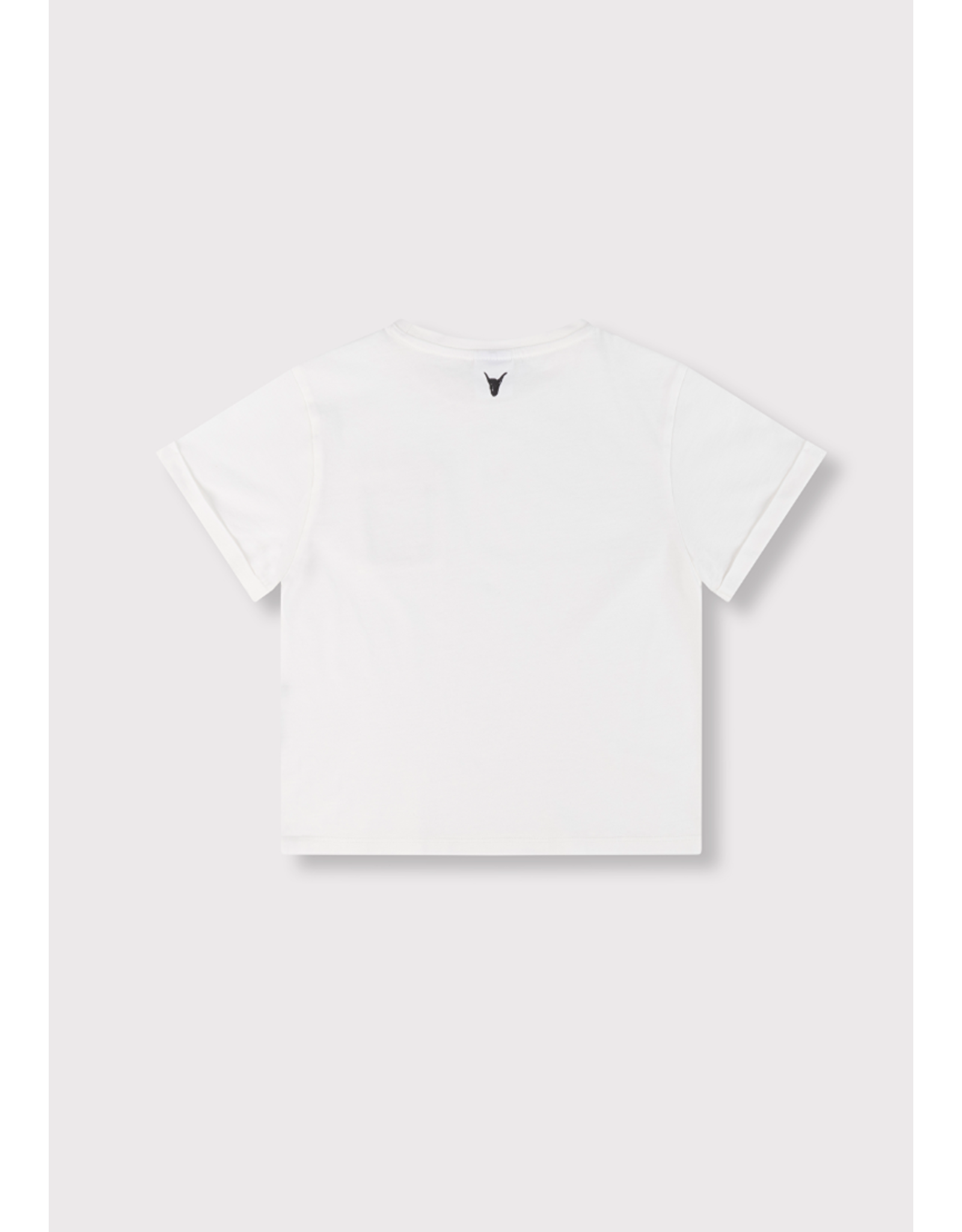 Alix mini t-shirt borstzakje wit