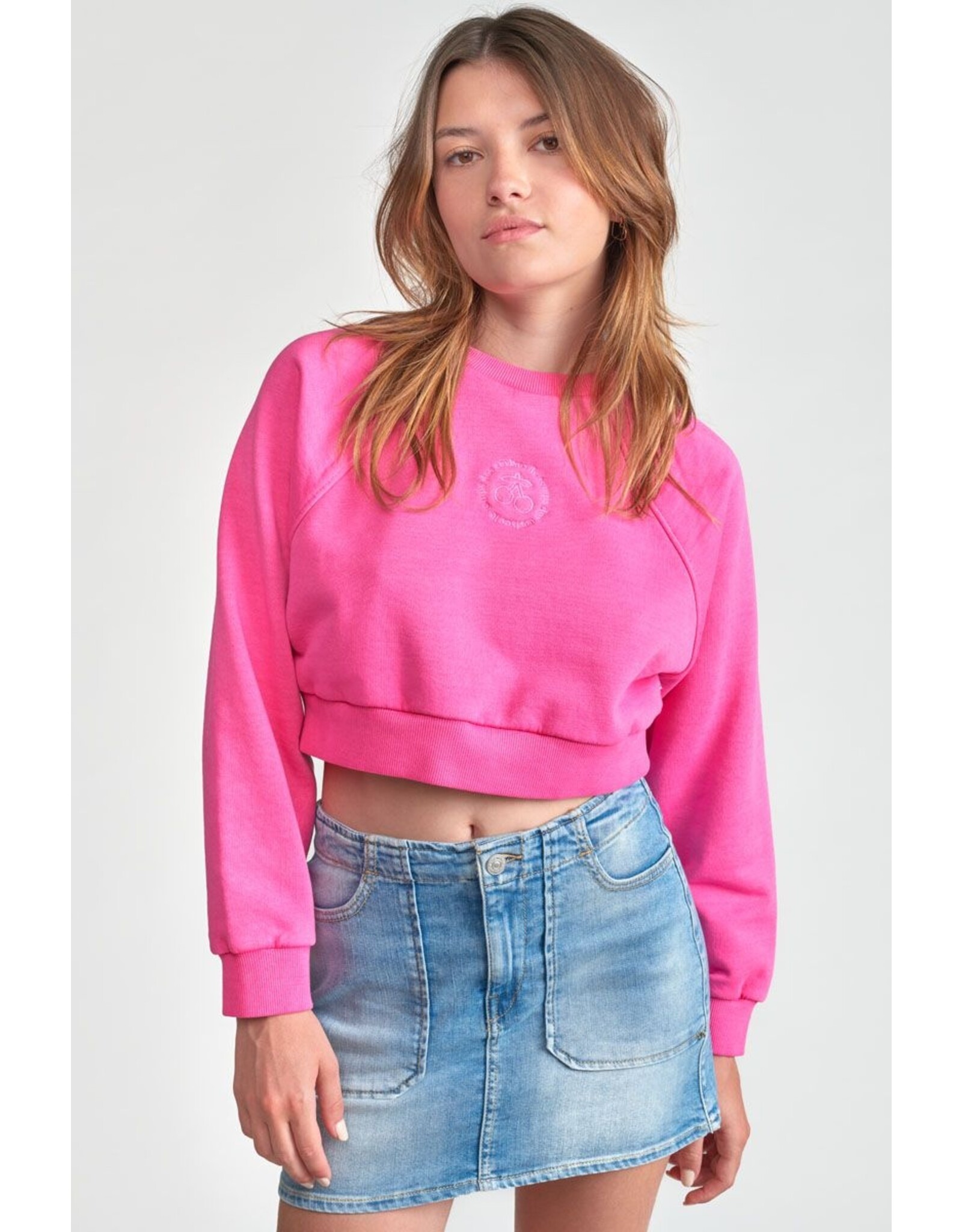 Le temps des cérises fuchsia sweater Tyragi