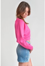 Le temps des cérises fuchsia sweater Tyragi