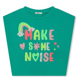 Billieblush t-shirt green make some noise