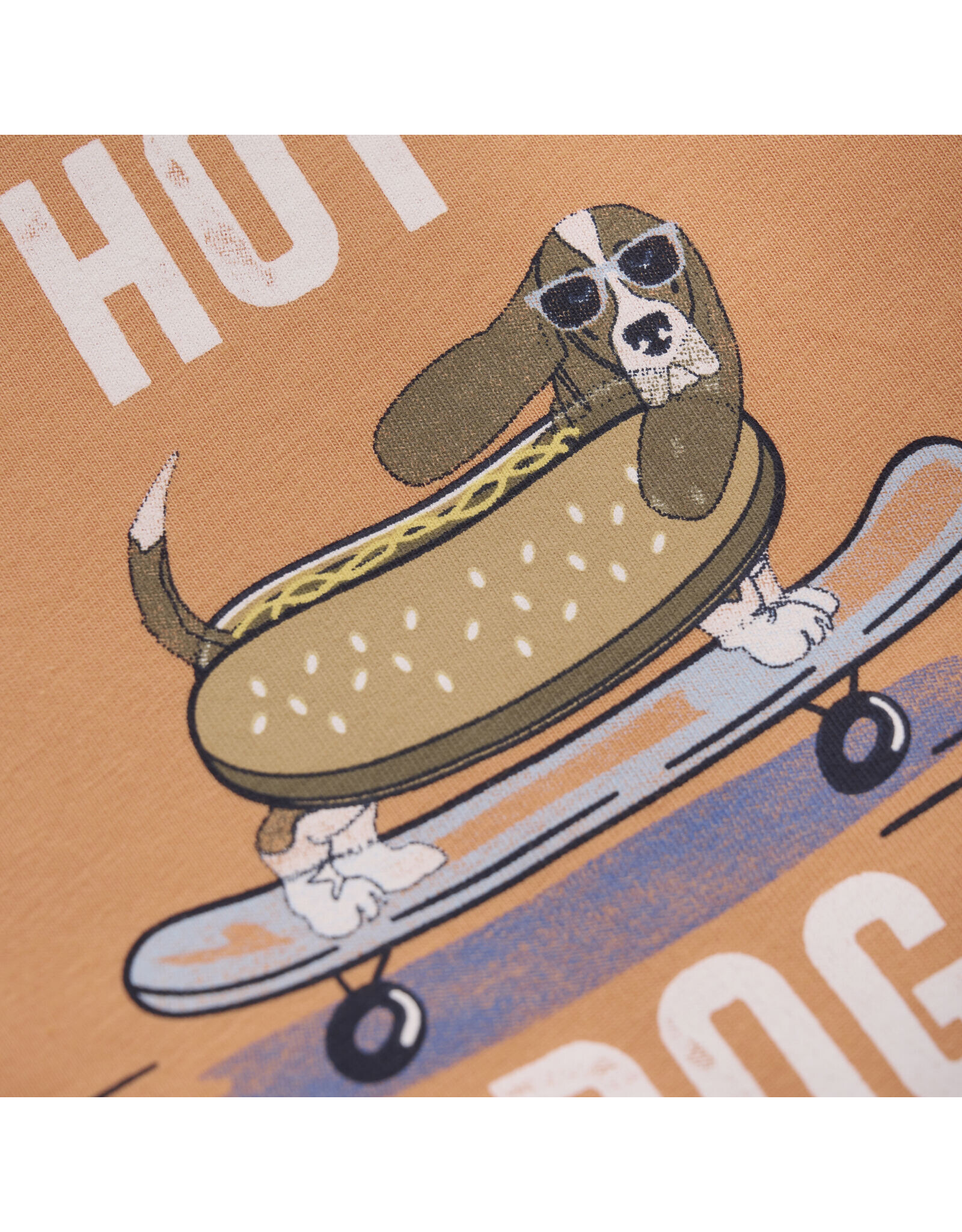minymo t-shirt oranje hot dog