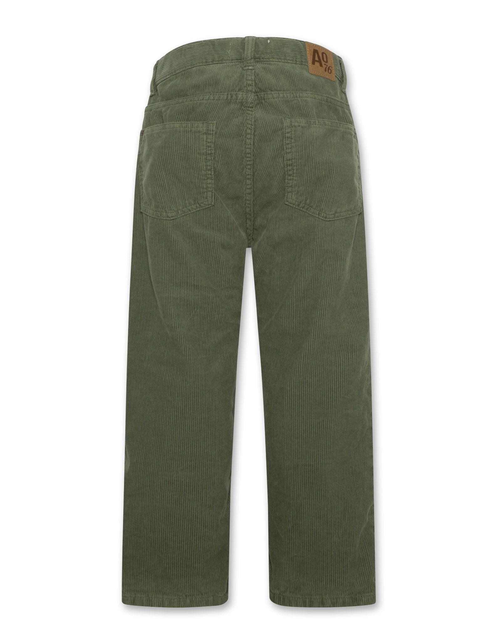 AO76 Finn cord pants olive night/earth green