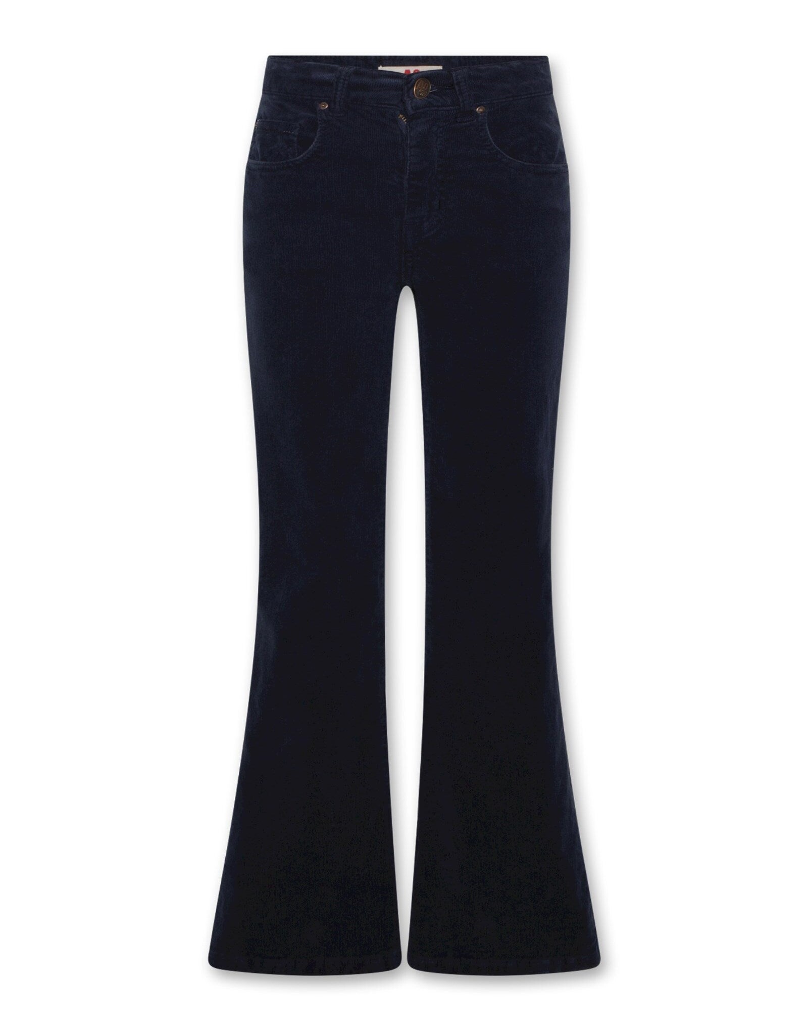 AO76 Annemie corduroy broek flared navy