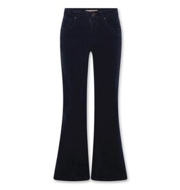 A076 Annemie corduroy broek flared navy