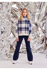 AO76 Annemie corduroy broek flared navy