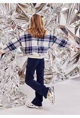 AO76 Annemie corduroy broek flared navy