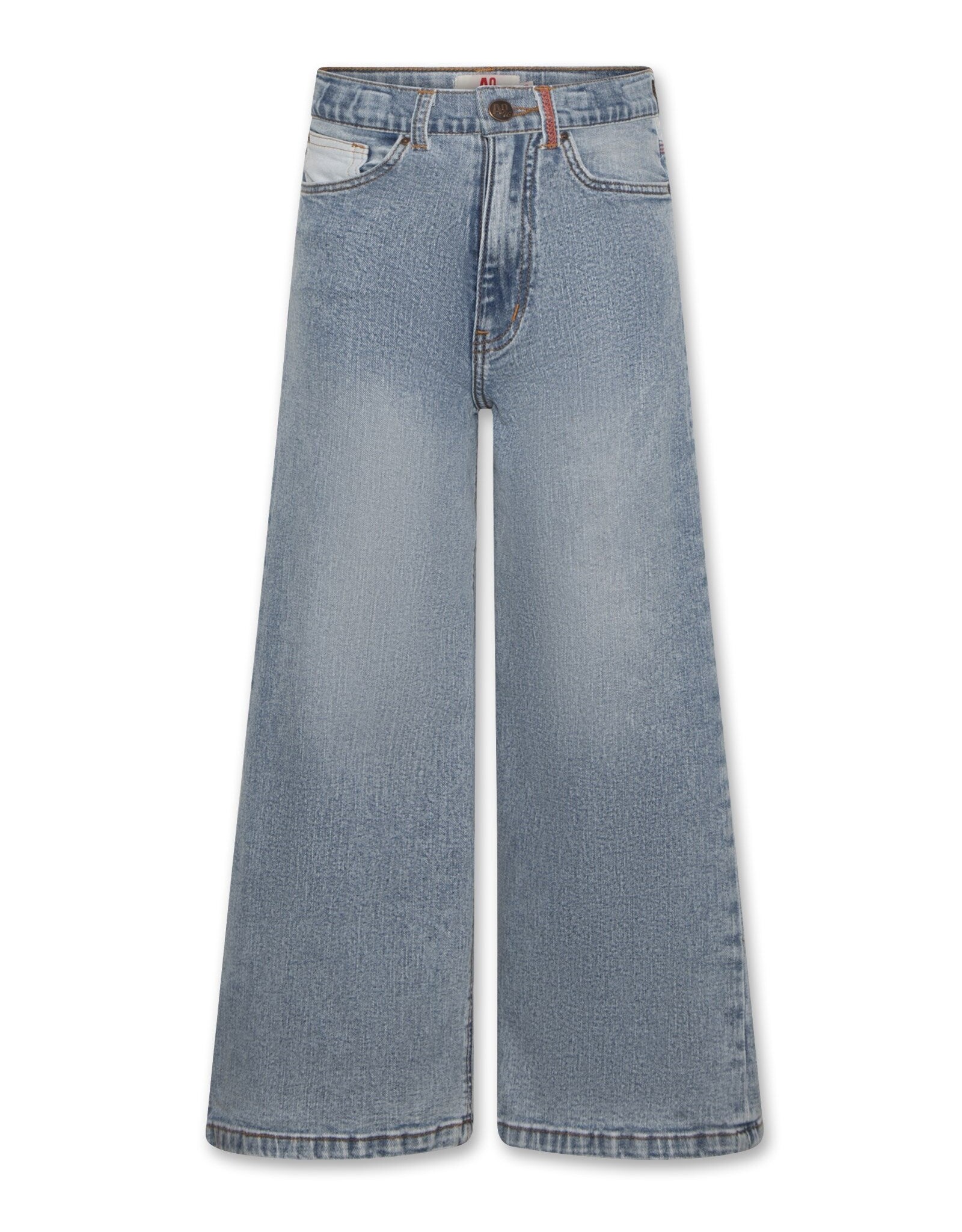 A076 Zina patch jeans wash light