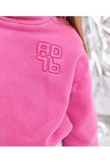 A076 hoodie Blair logo raspberry