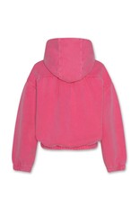 A076 hoodie Blair logo raspberry